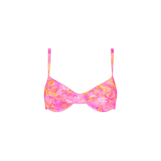 Ditzy Underwire Bra Bikini Top - Petal Pop