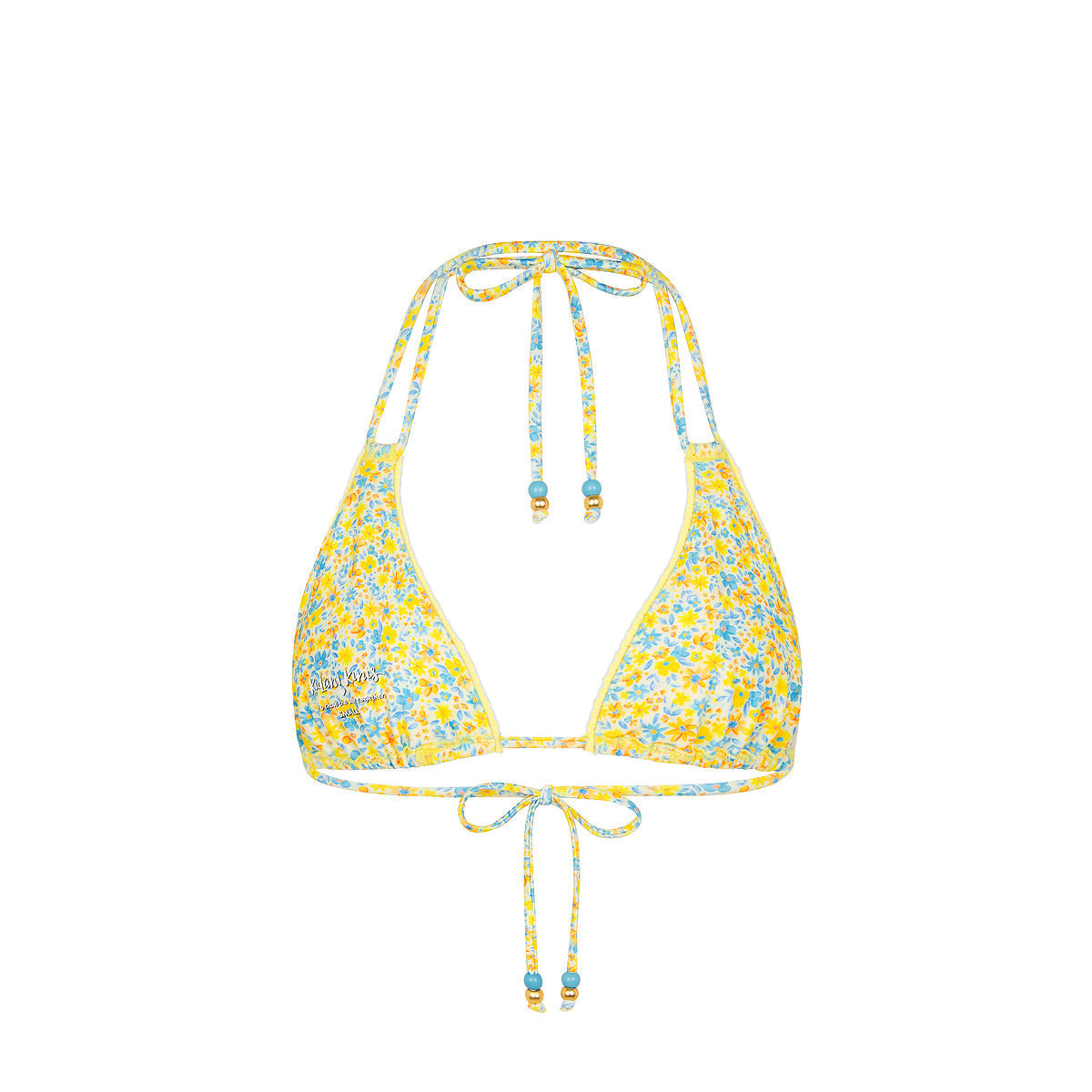 Decorative Panel Halter Bikini Top - Dreamy Daze
