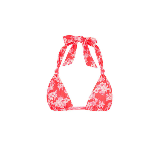 Soft Knot Halter Bikini Top - Island Punch