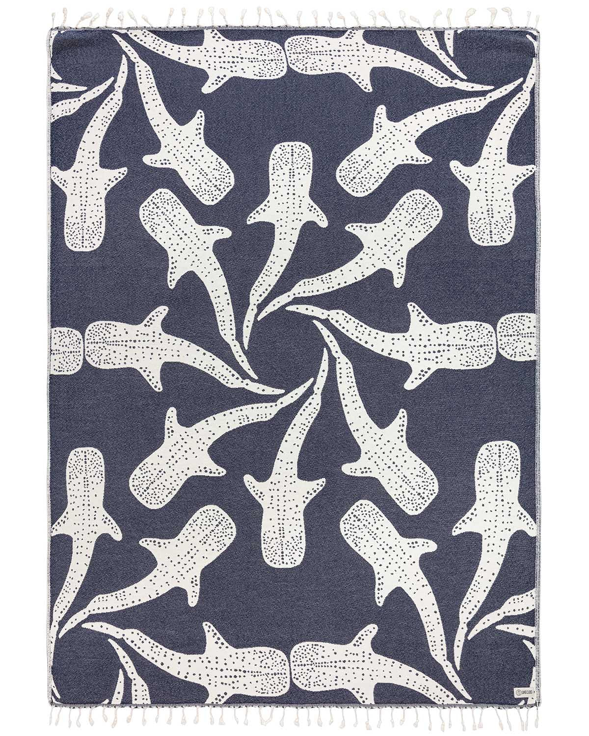 Blanket - Inishark (Navy)