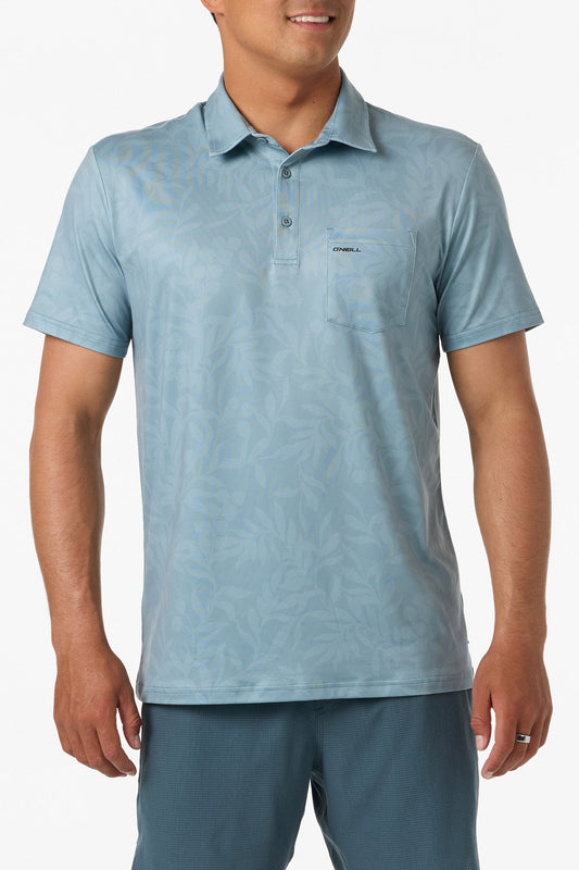 Traveler UPF Short Sleeve Polo Shirt - Lead