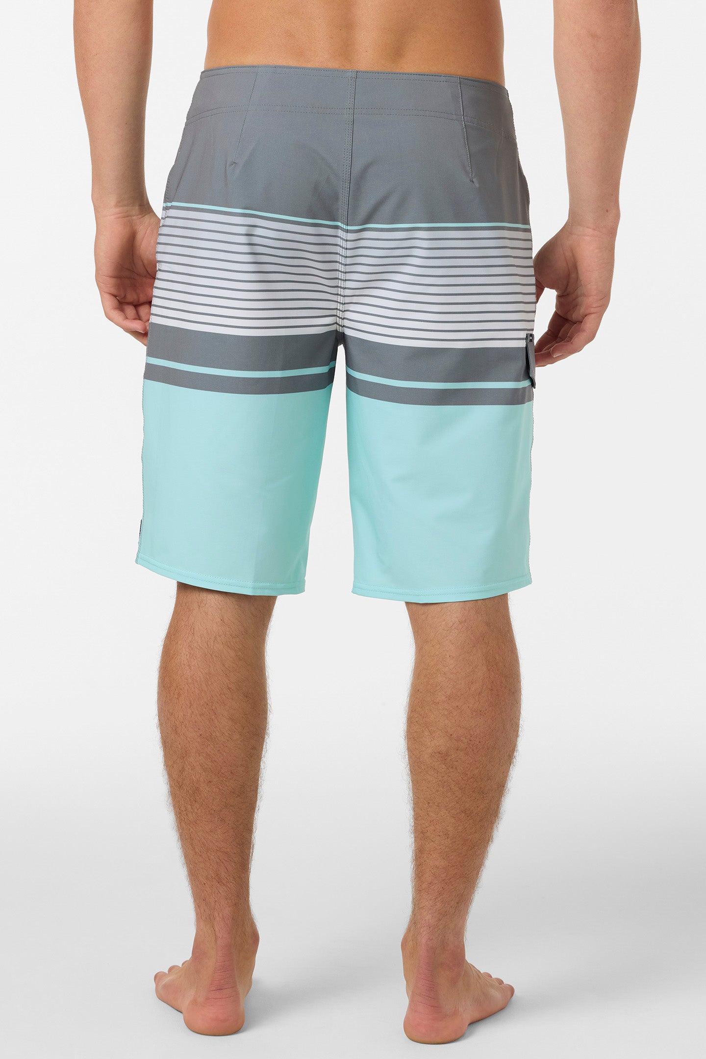 Lennox Stripe 21" Board Shorts - Gargoyle
