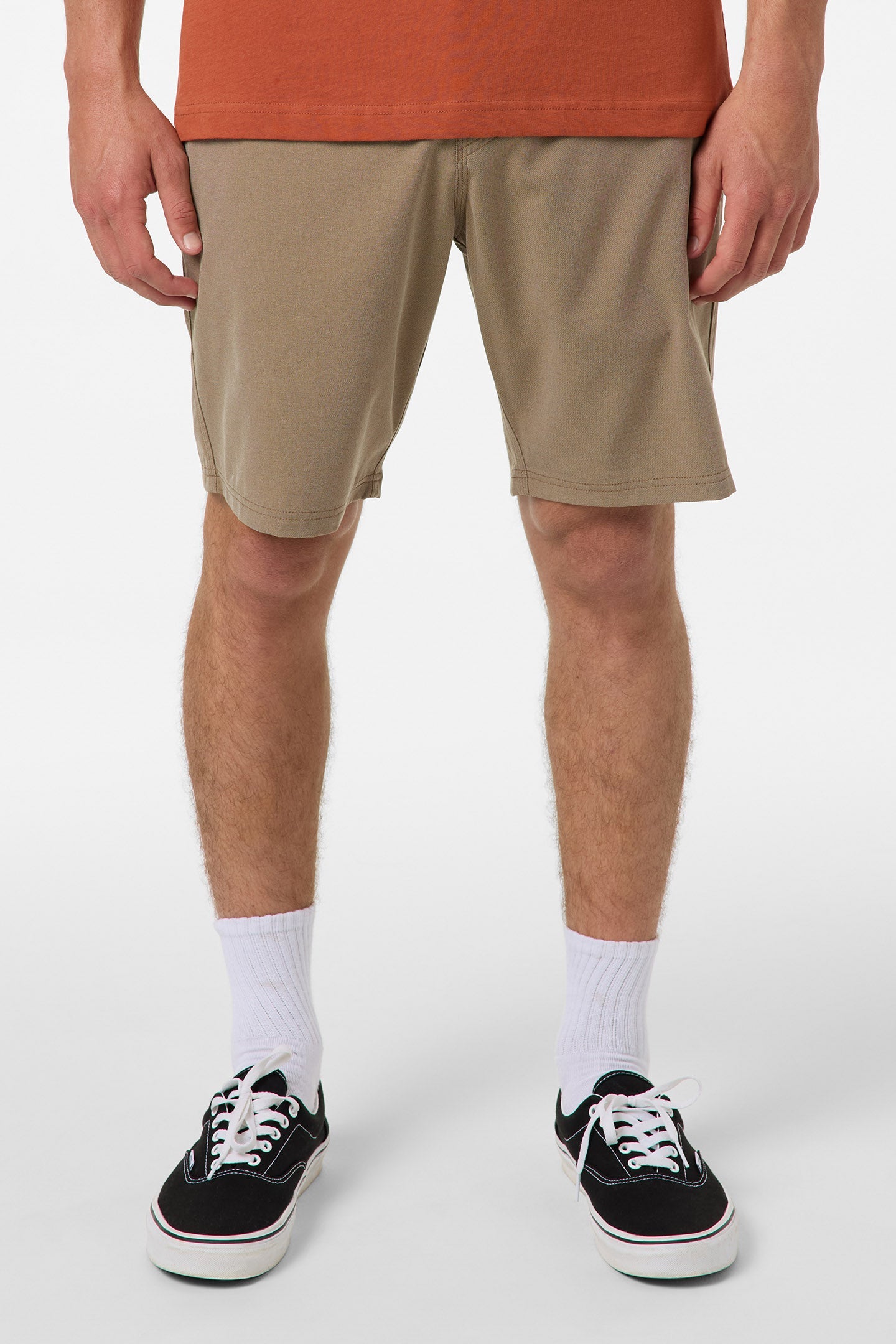 Reserve Light Check 19" Hybrid Shorts - Dark Khaki 2