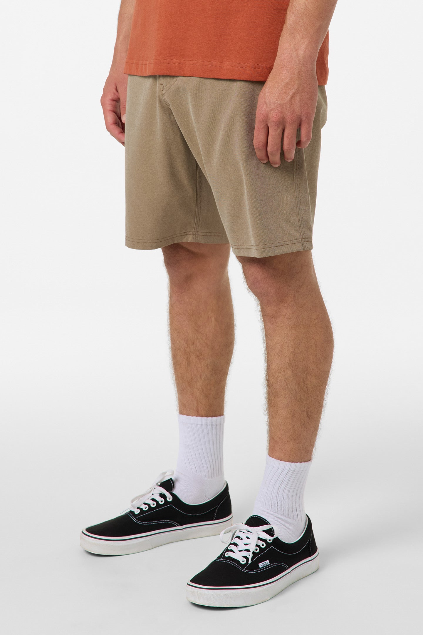 Reserve Light Check 19" Hybrid Shorts - Dark Khaki 2