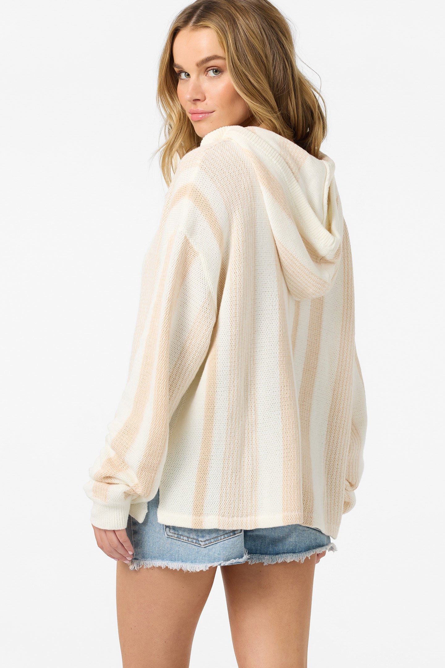 Catamaran Relaxed Hooded Sweater - Tapioca
