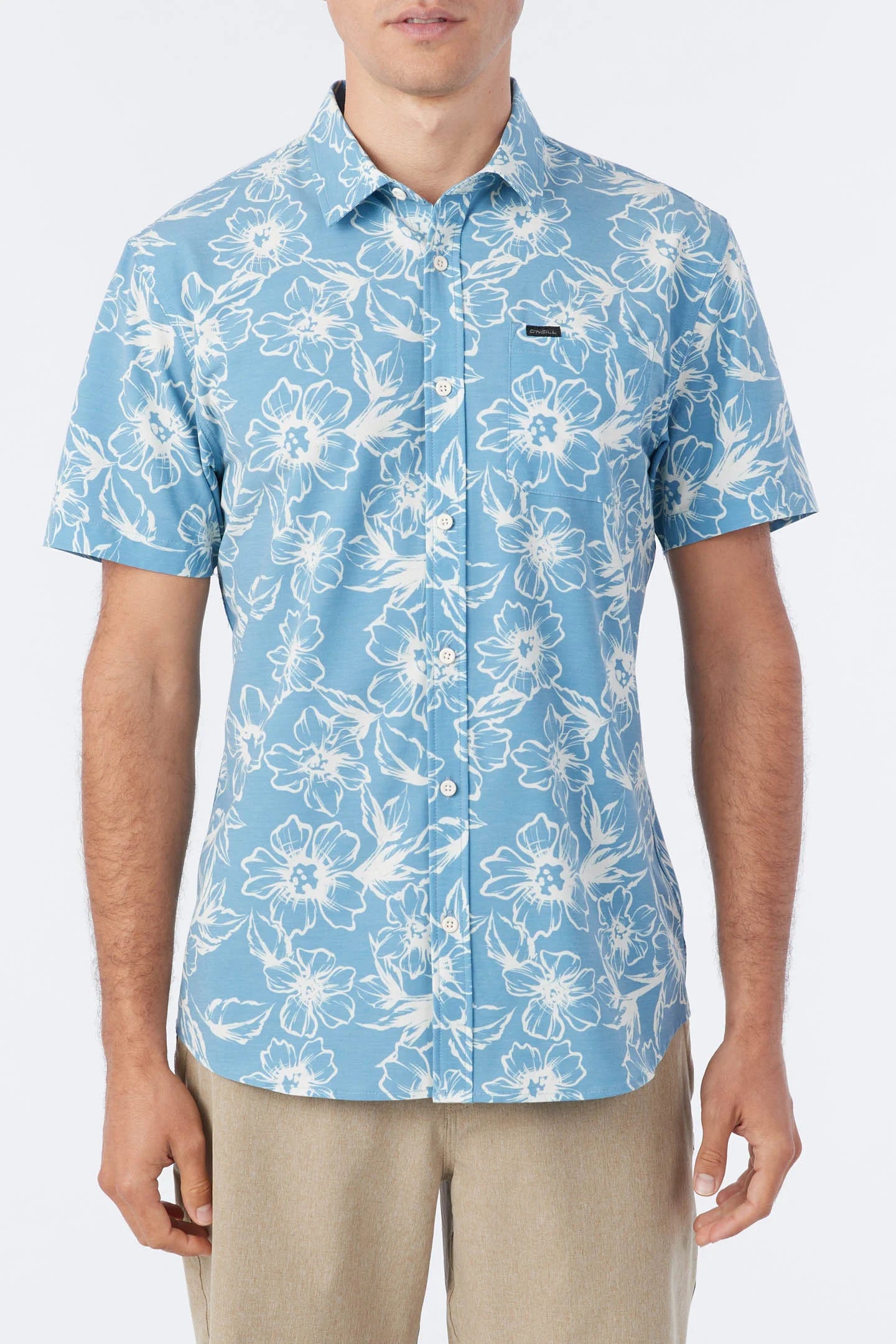 Traveler UPF Traverse Standard Short Sleeve Button-Down Shirt - Blue Shadow