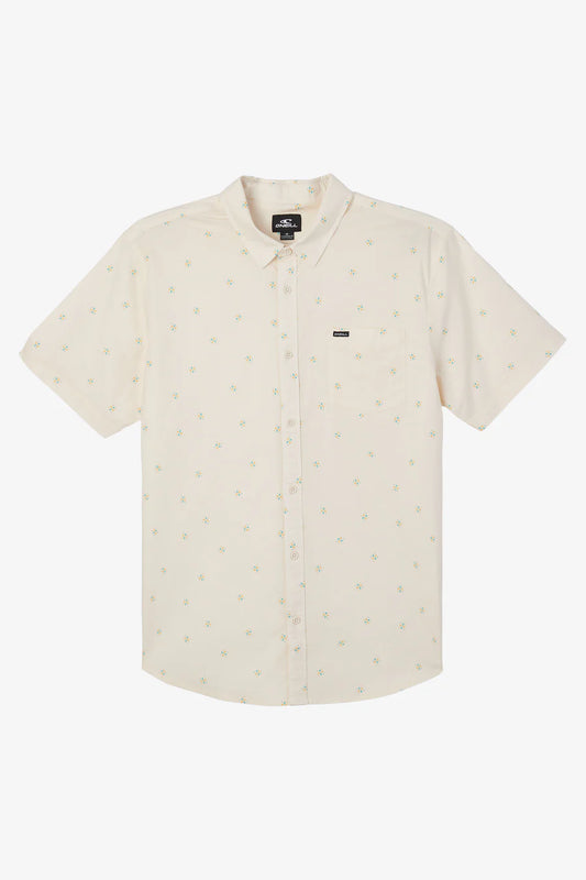 O'Neill Button-Down Shirt SS - Quiver Stretch Modern - Cream