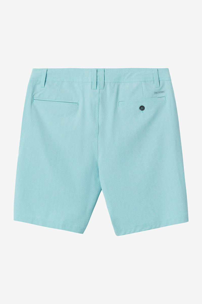 Reserve Heather 19" Hybrid Shorts - Aqua