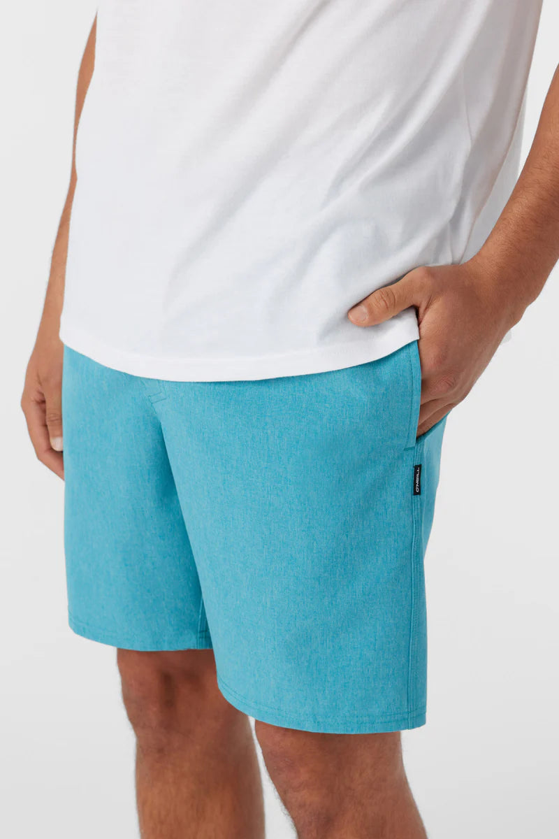 Reserve 18" Elastic Waist Hybrid Shorts - Heather Pagoda Blue