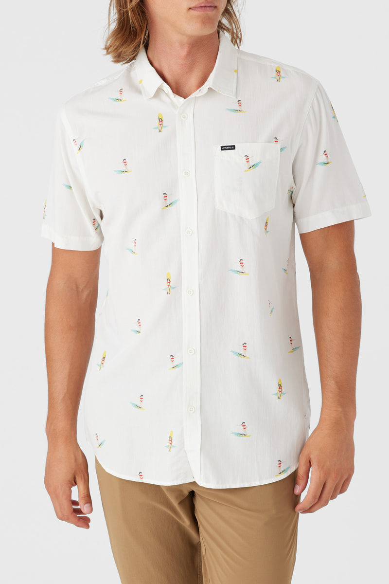 Oasis Eco Standard Short Sleeve Button-Down Shirt - White