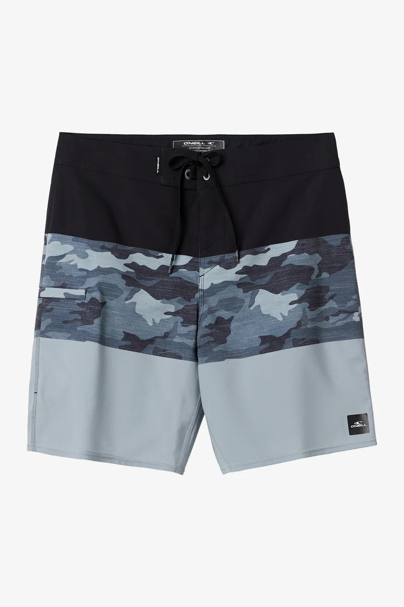 Hyperfreak Heat Block 19" Board Shorts - Black Camo