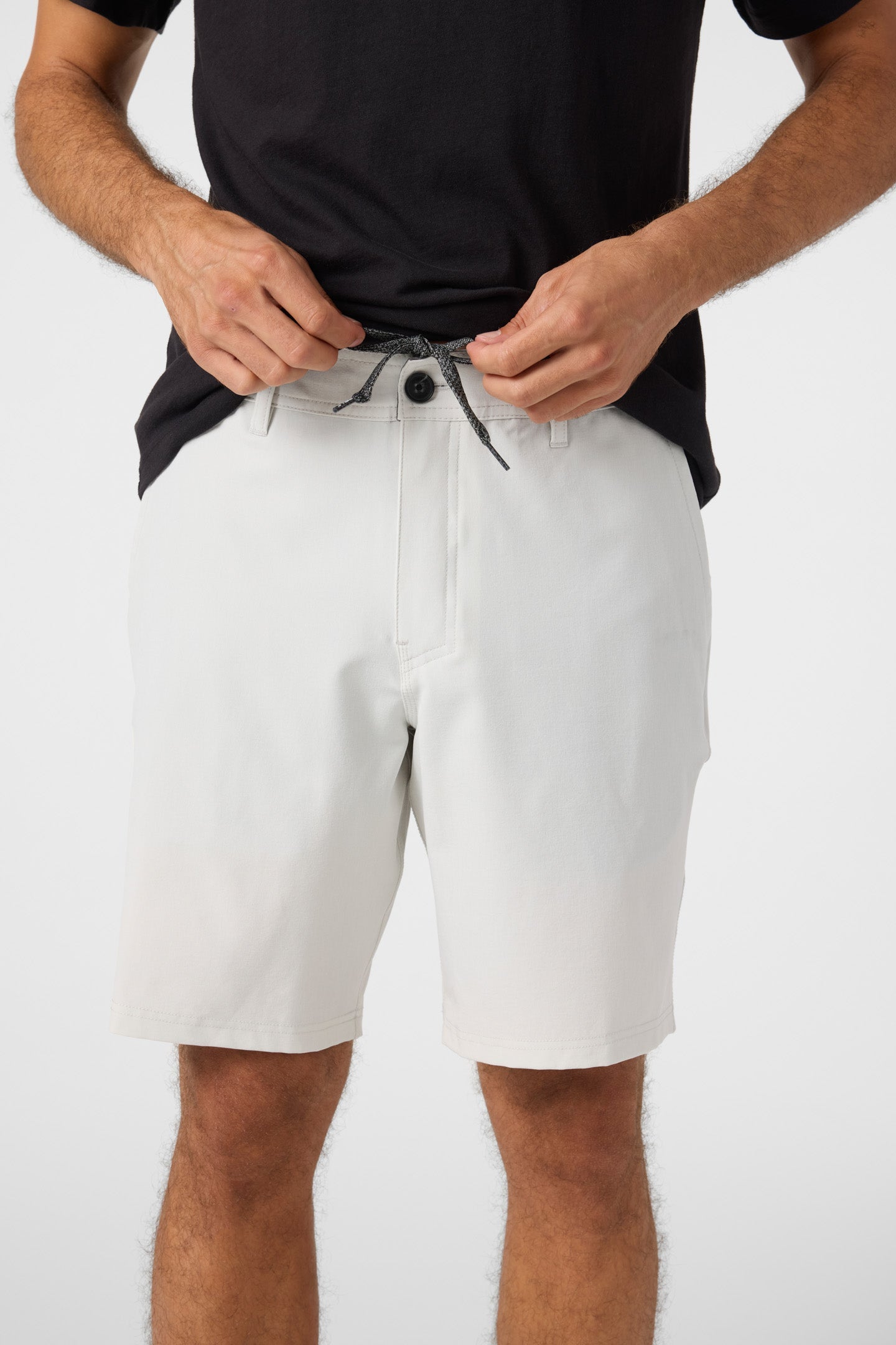 Reserve Heather 19" Hybrid Shorts - Heather Fog