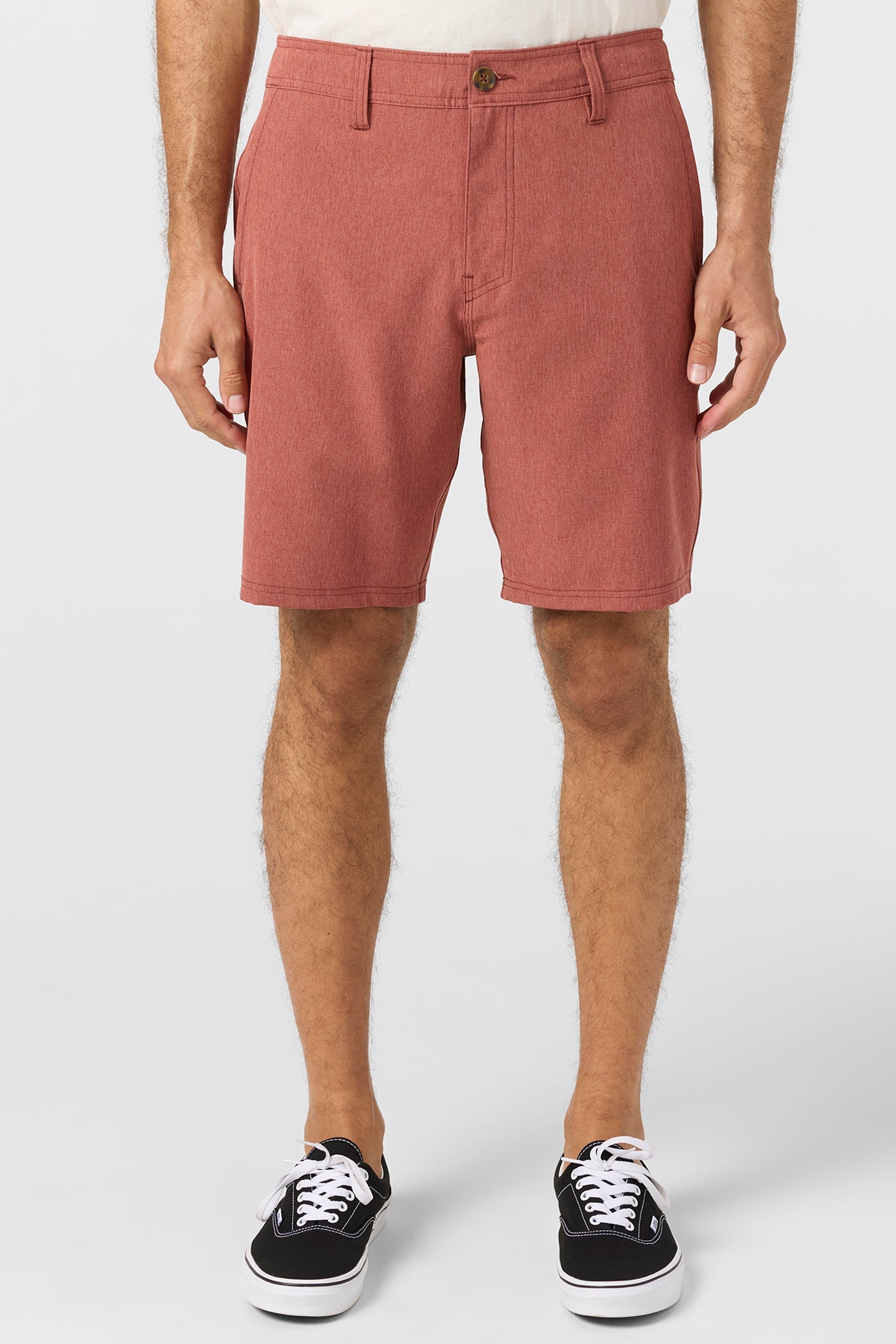 Reserve Heather 19" Hybrid Shorts - Heather Mahogany