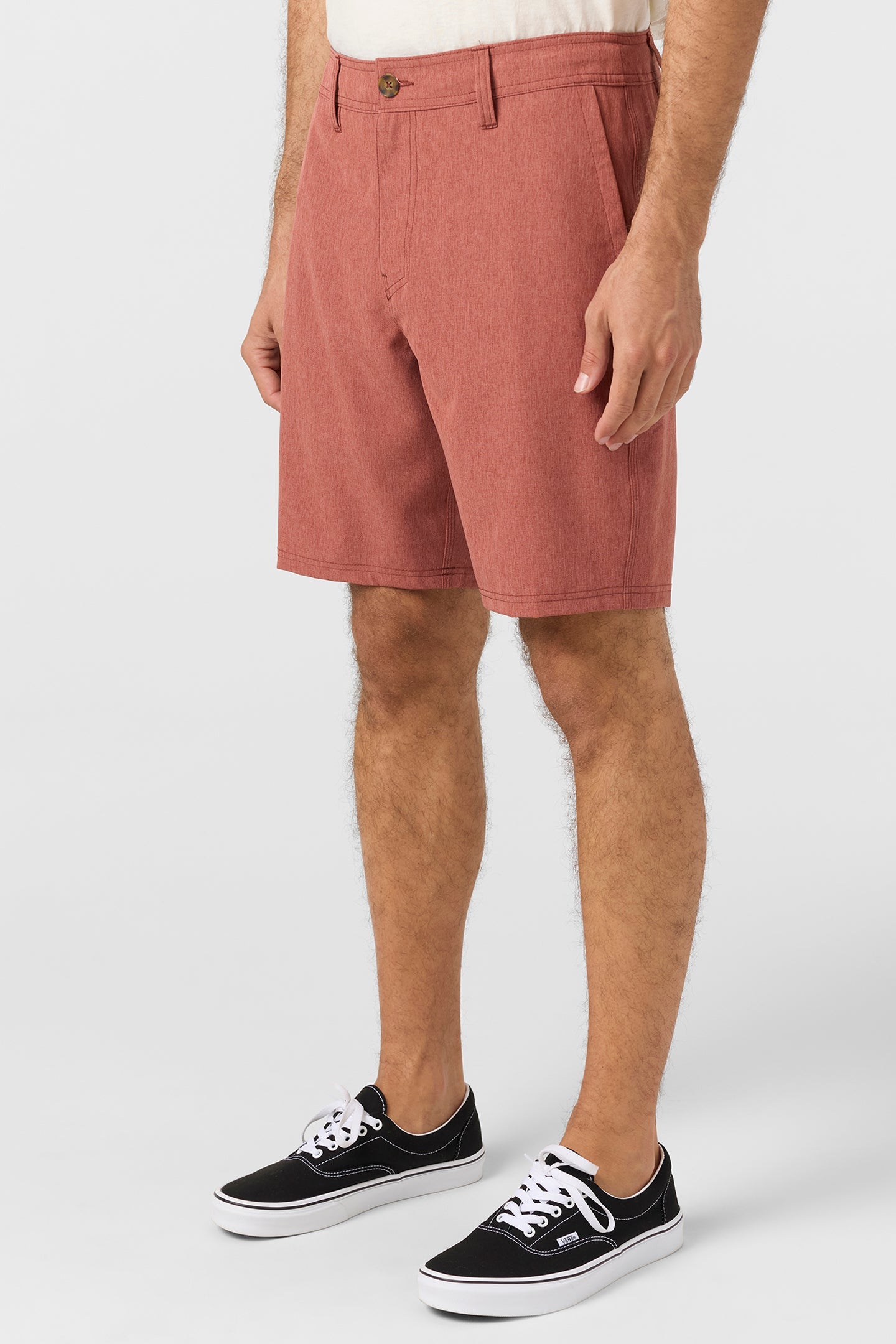 Reserve Heather 19" Hybrid Shorts - Heather Mahogany