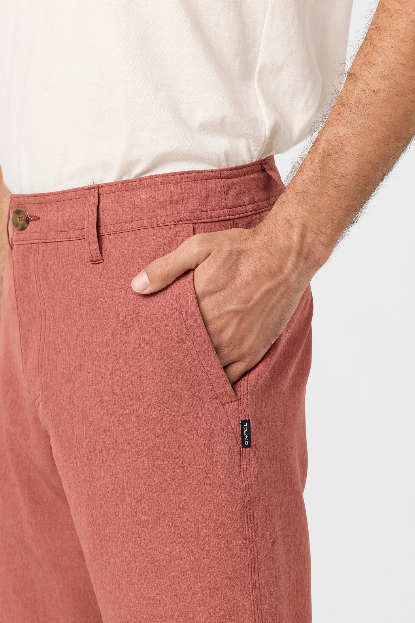 Reserve Heather 19" Hybrid Shorts - Heather Mahogany
