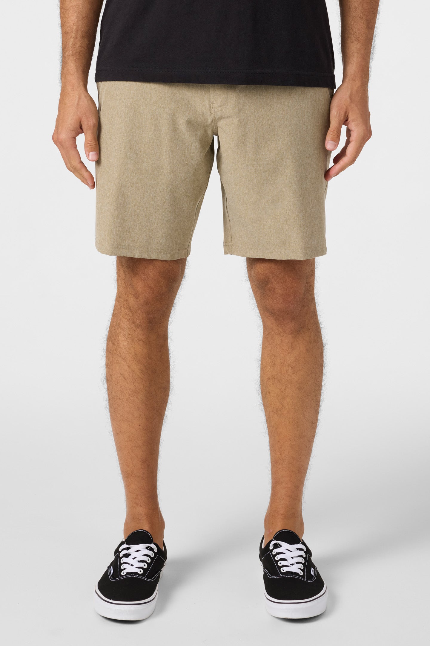 Reserve Heather 19" Hybrid Shorts - Heather Khaki