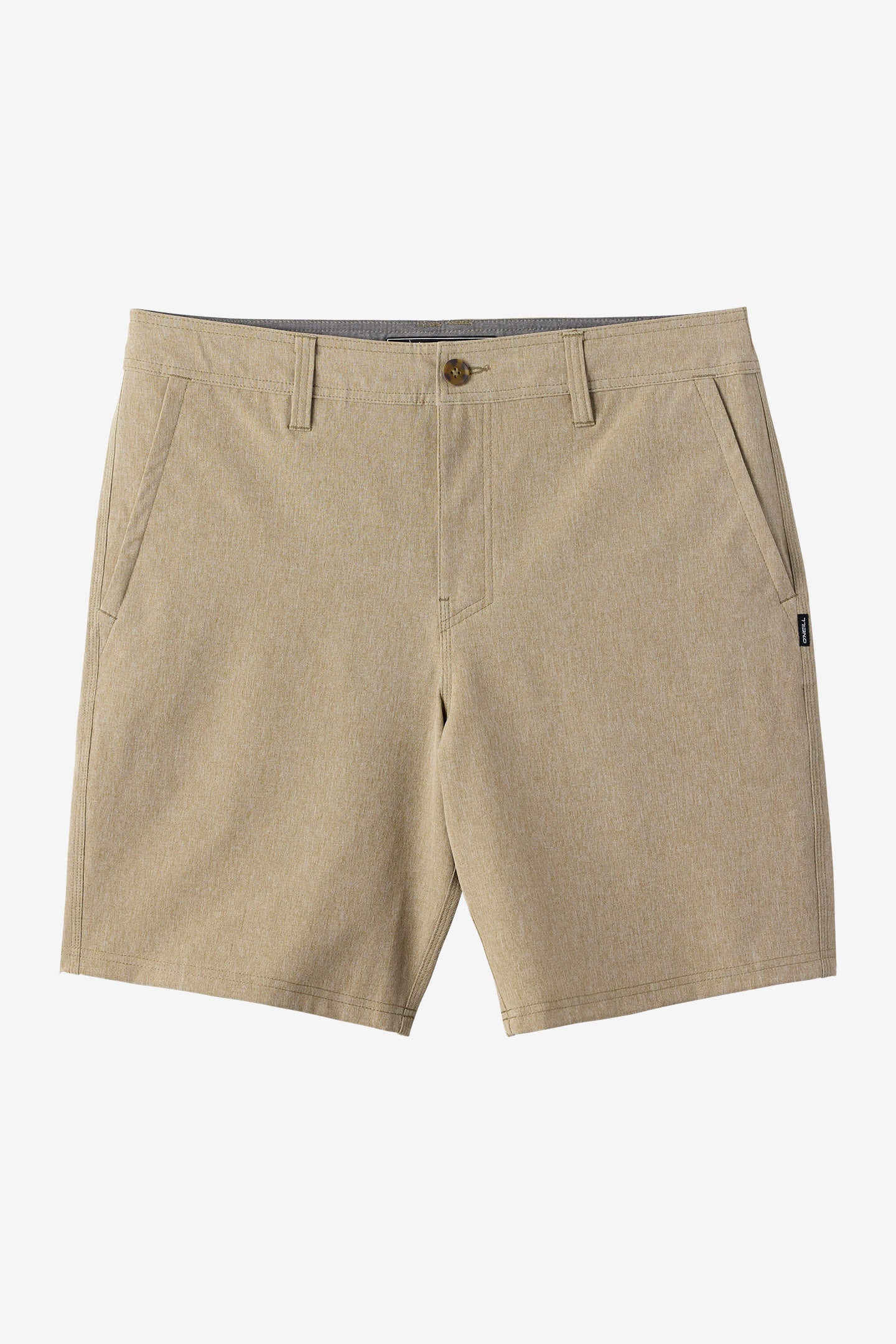 Reserve Heather 19" Hybrid Shorts - Heather Khaki