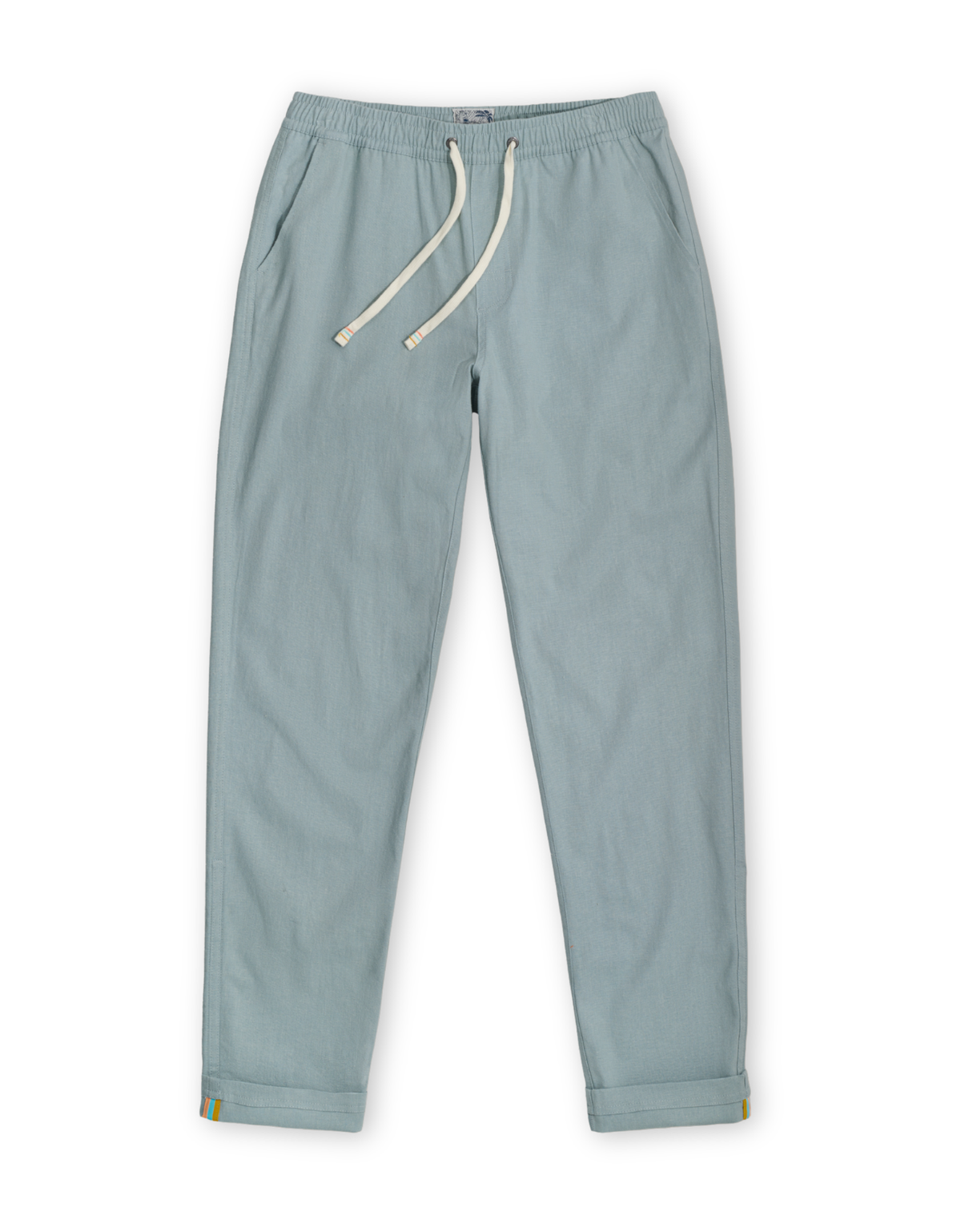 Too Breezy Linen Pants - Aqua Fade