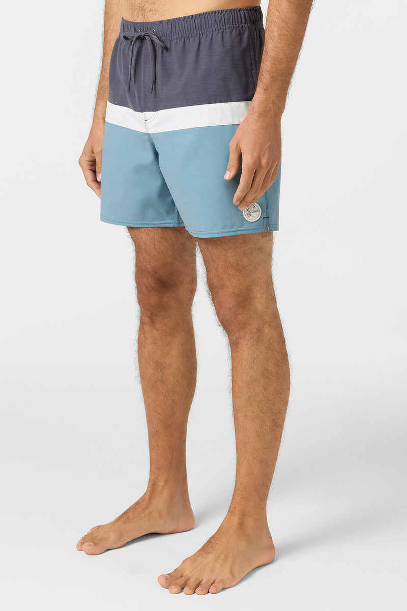 OG Horizon Volley 16" Elastic Waist Swim Shorts - Stormy Seas