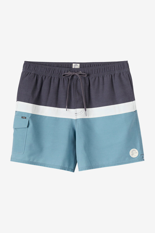 OG Horizon Volley 16" Elastic Waist Swim Shorts - Stormy Seas