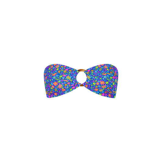 Strapless Bandeau Top - Electric Bloom