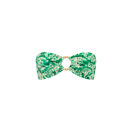 Strapless Bandeau Top - Emerald Tides