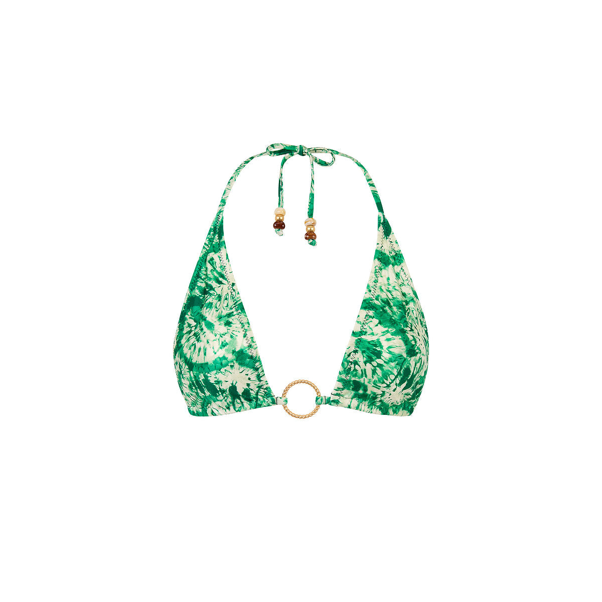 Ring Halter Top - Emerald Tides