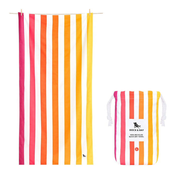 Quick-Dry Towel - Peach Sunrise