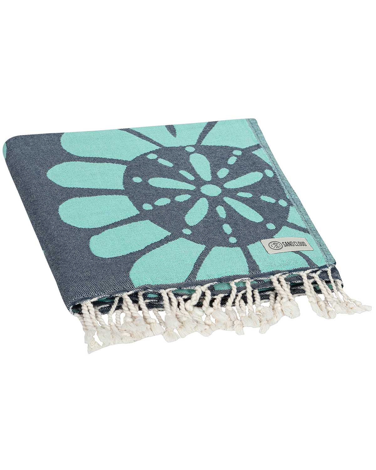 Turkish Towel - Calico (Florida Teal)