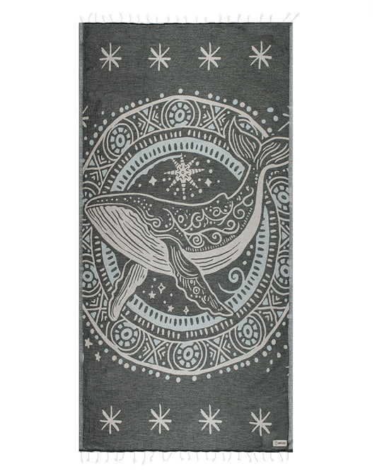 Turkish Towel - Ziggy the Whale (Legion Blue)