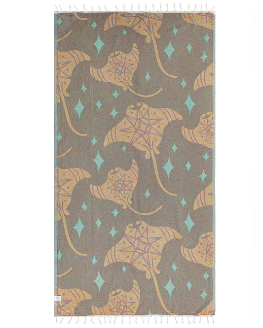 Turkish Towel - Sea Devils (Natural)