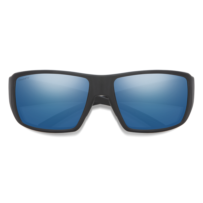 Guide's Choice Sunglasses - Matte Black/ChromaPop Polarized Blue Mirror