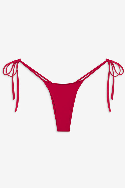 Divine Tie Side Bottom - True Red