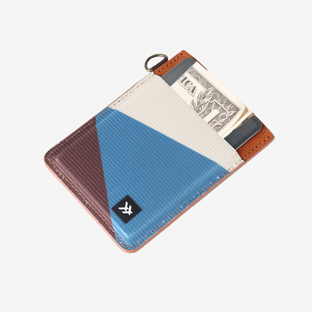 Vertical Wallet - Fine Line Blue