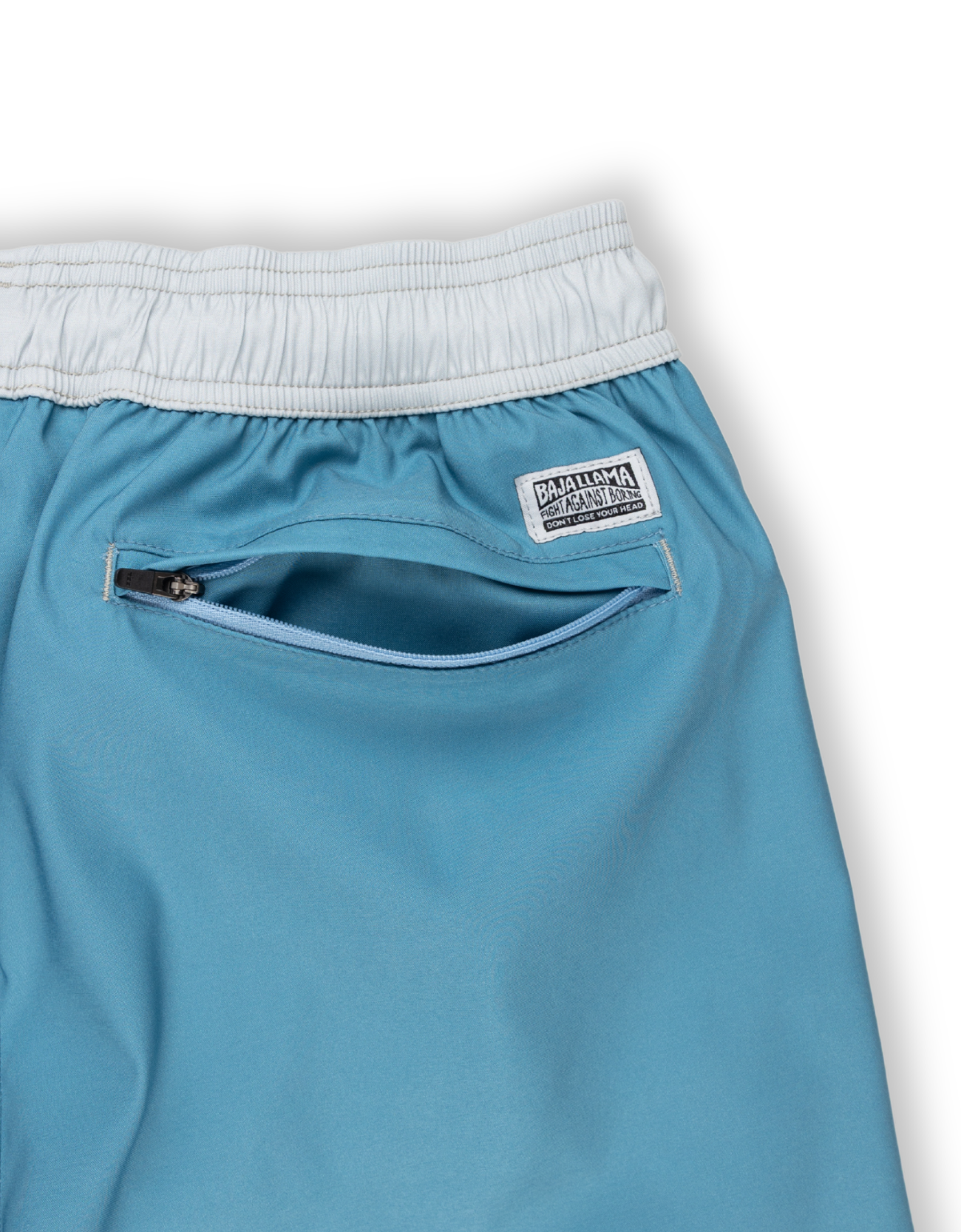 Neptune Elastic Waist Swim Shorts - Solid Sky Seeker