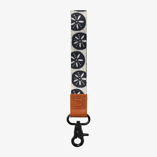 Wrist Lanyard - Sand Dollar (Black)