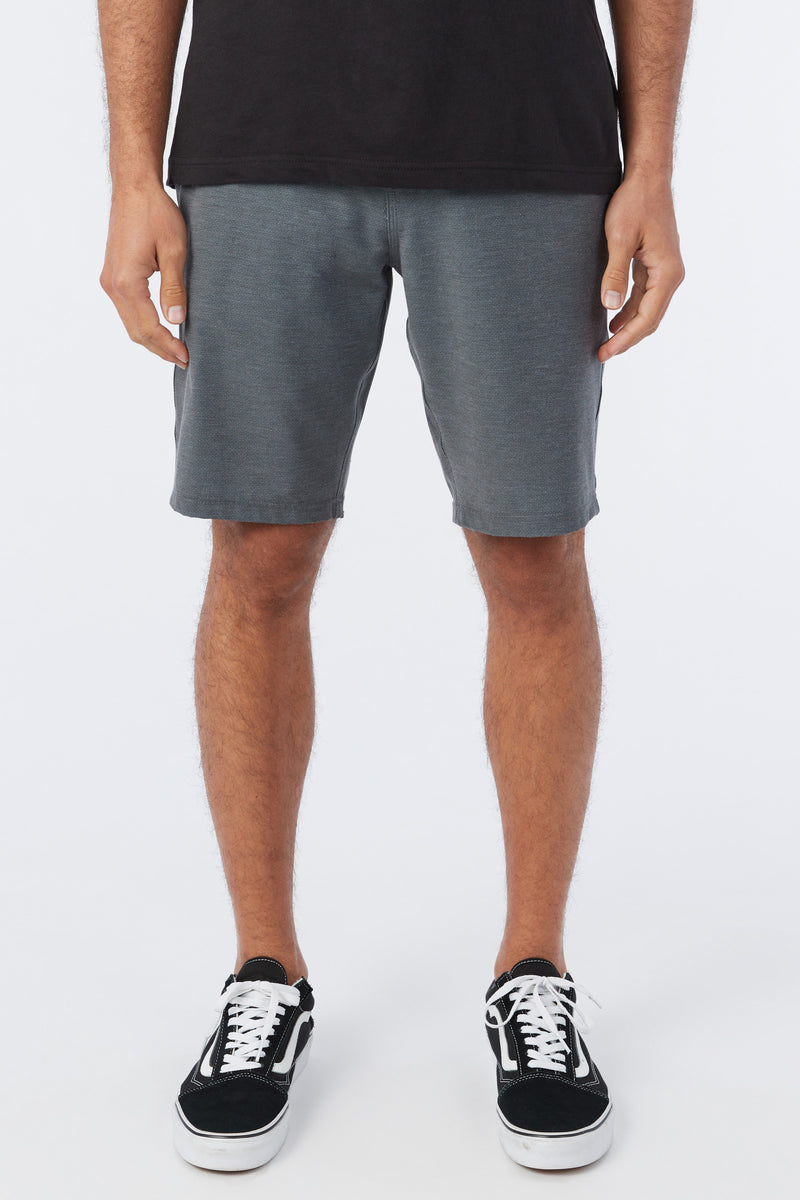 Stockton Print 20" Hybrid Shorts - Black