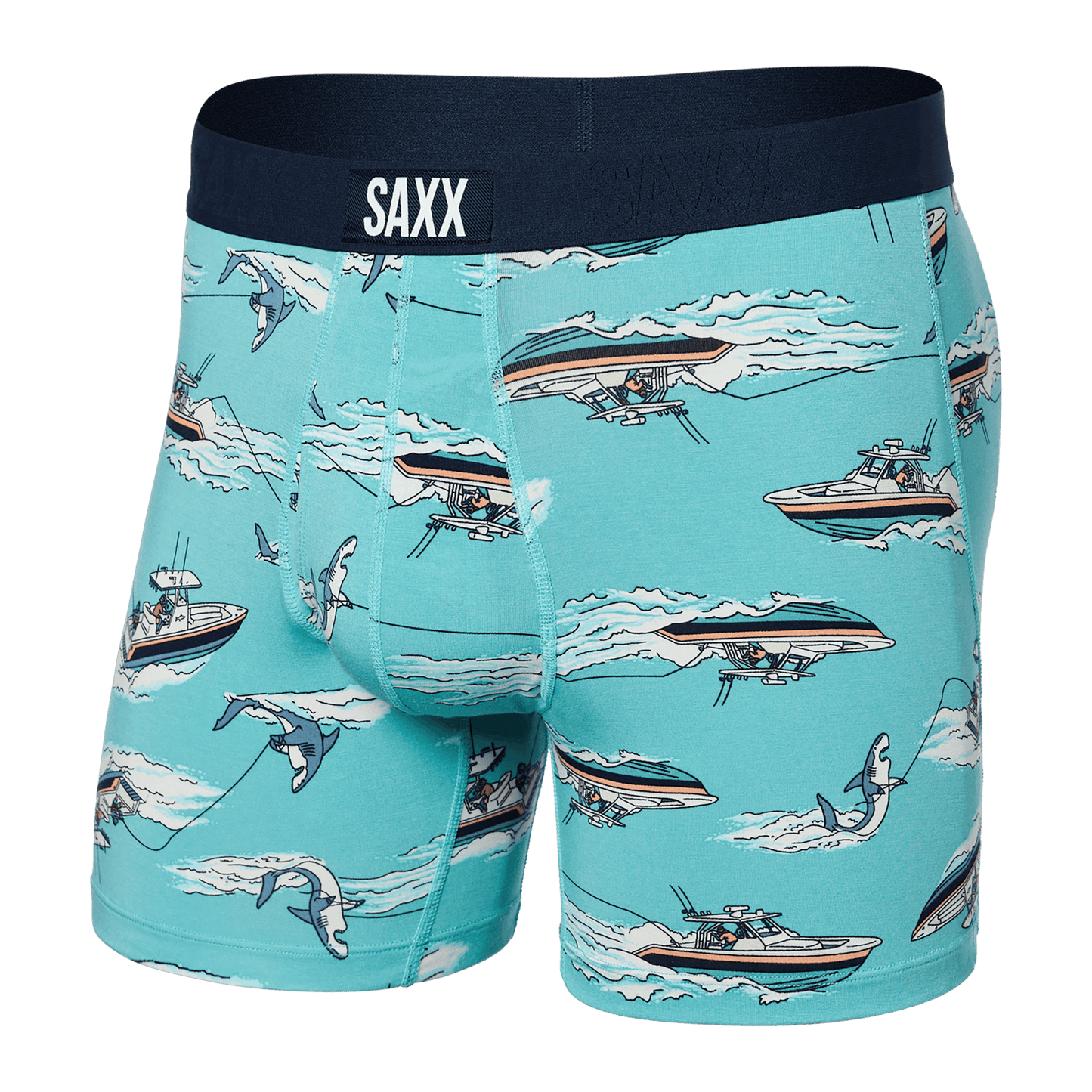 Ultra Boxer Brief - Sharkski (Turquoise)