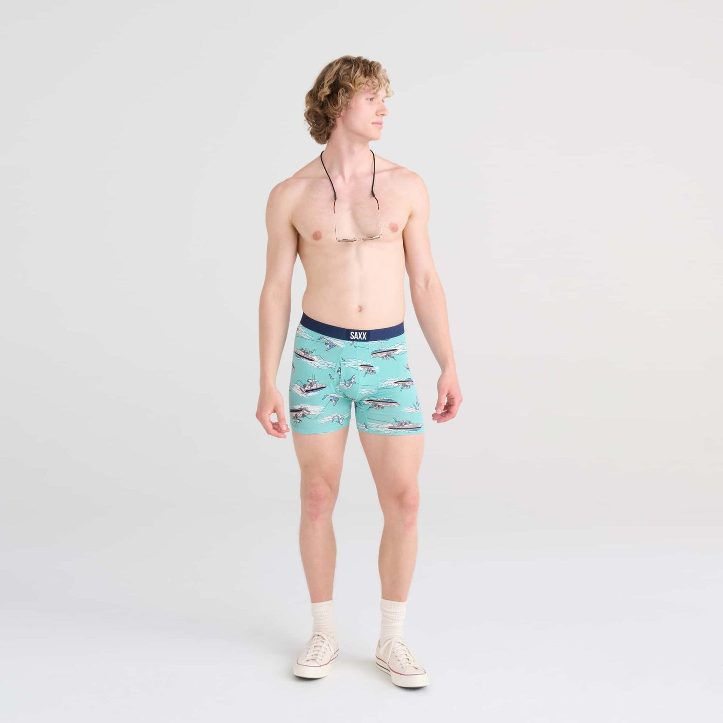 Ultra Boxer Brief - Sharkski (Turquoise)