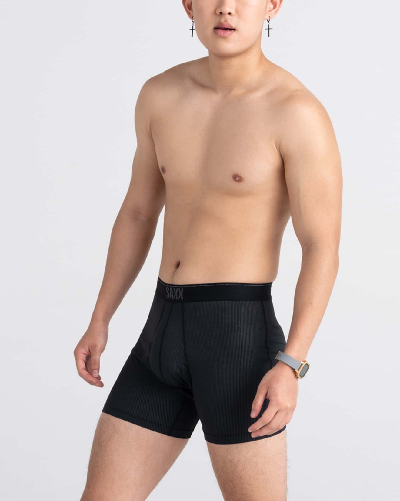 Quest 5" Boxer Brief - Black II