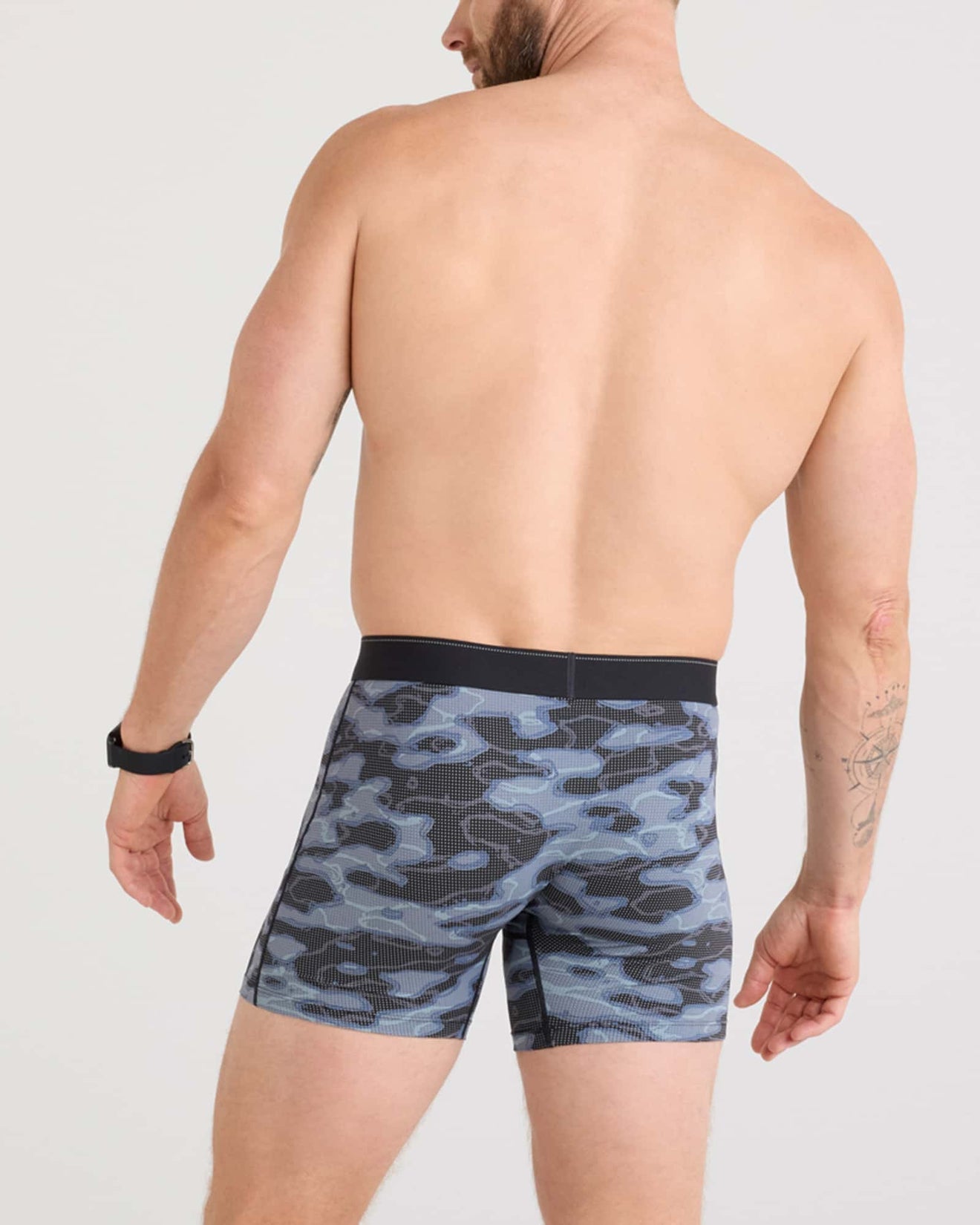 Quest 5" Boxer Brief - Waterdrop Camo (Black)