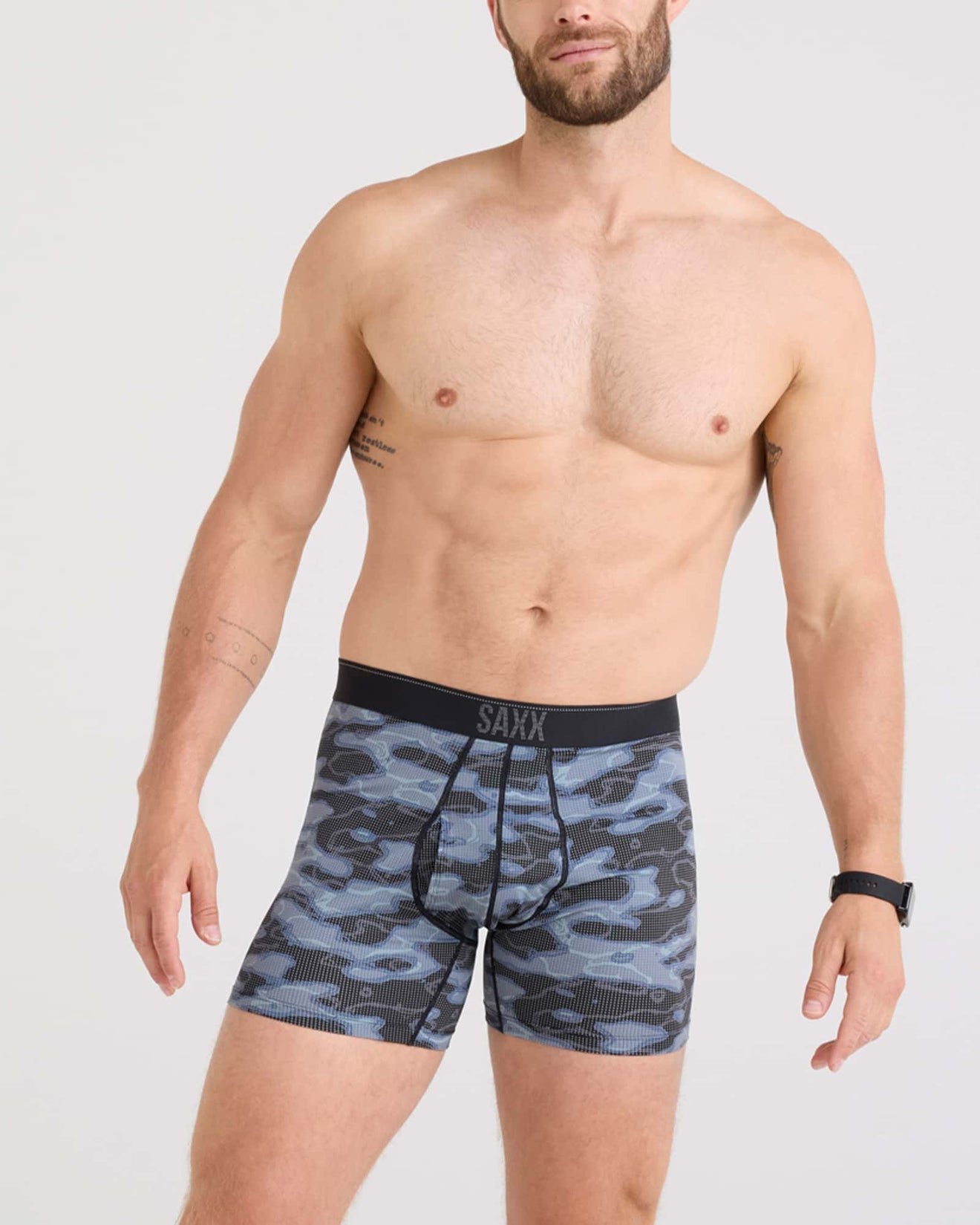 Quest 5" Boxer Brief - Waterdrop Camo (Black)