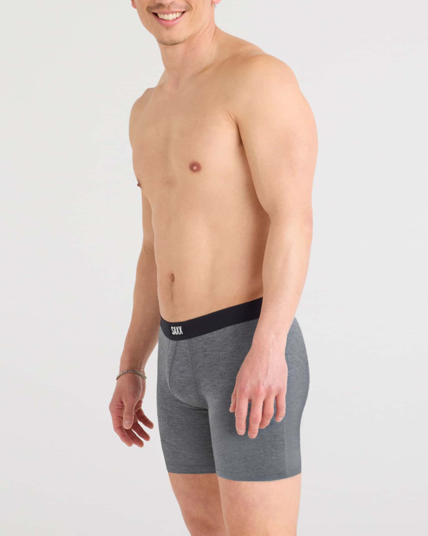 Vibe Xtra 6" Boxer Brief - Dark Grey Heather