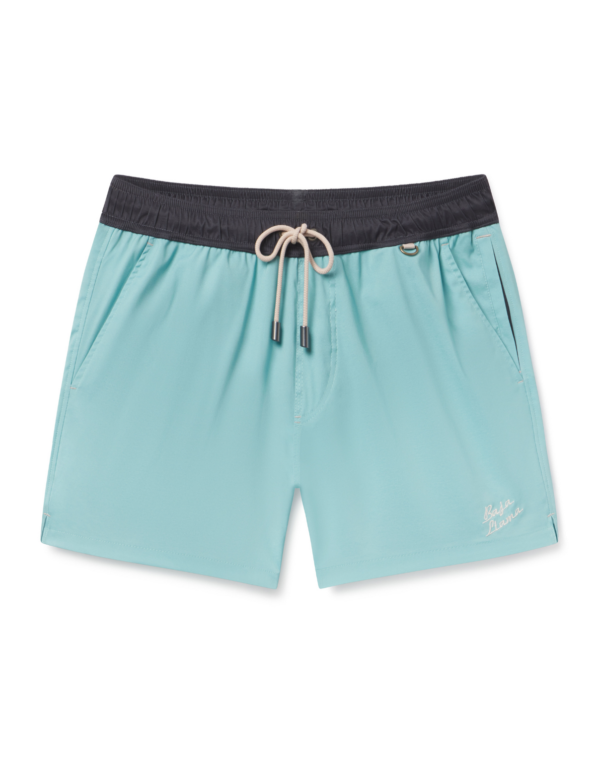 Neptune Elastic Waist Swim Shorts - Solid Green Machine