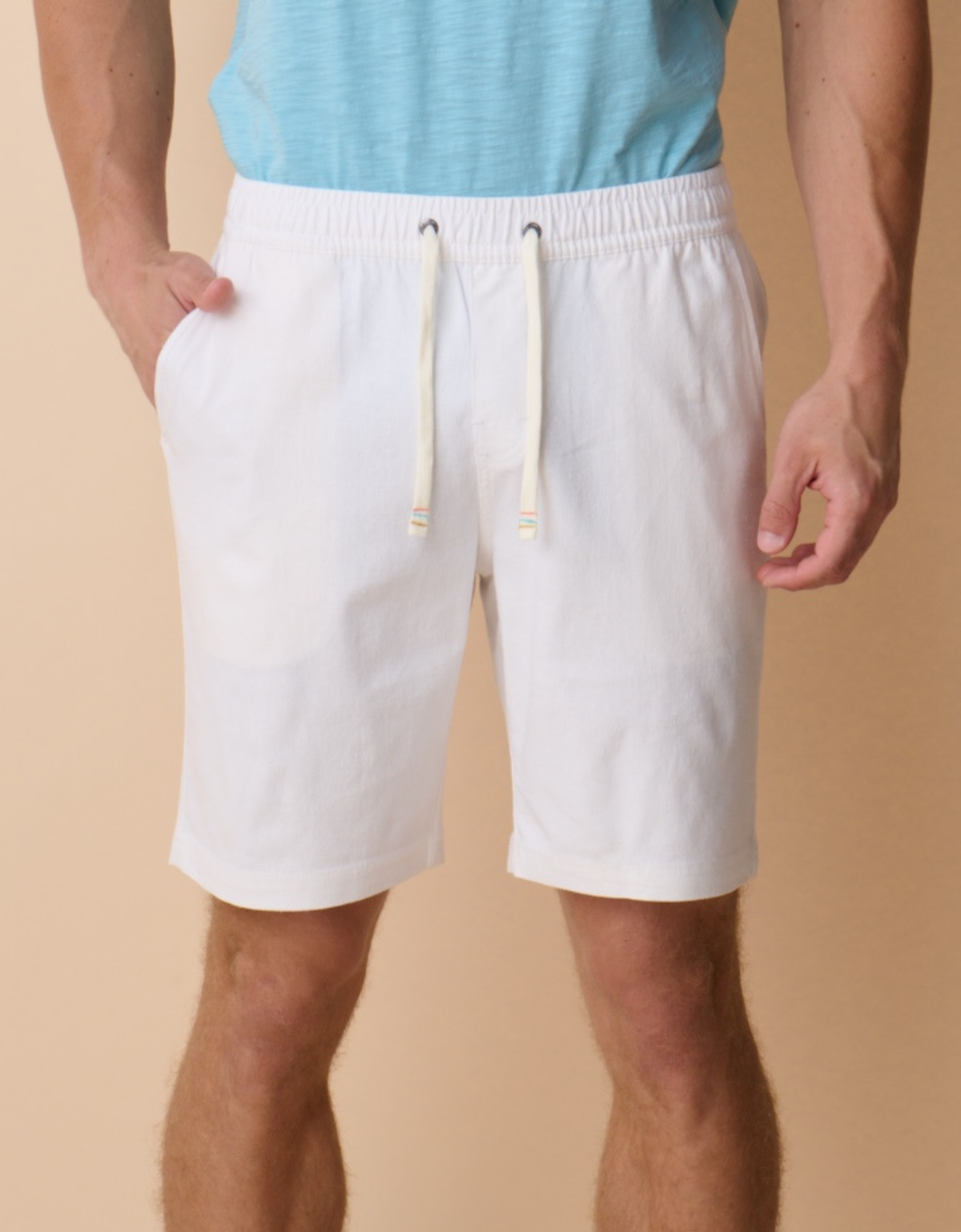 Too Breezy Linen Shorts - Peruvian White