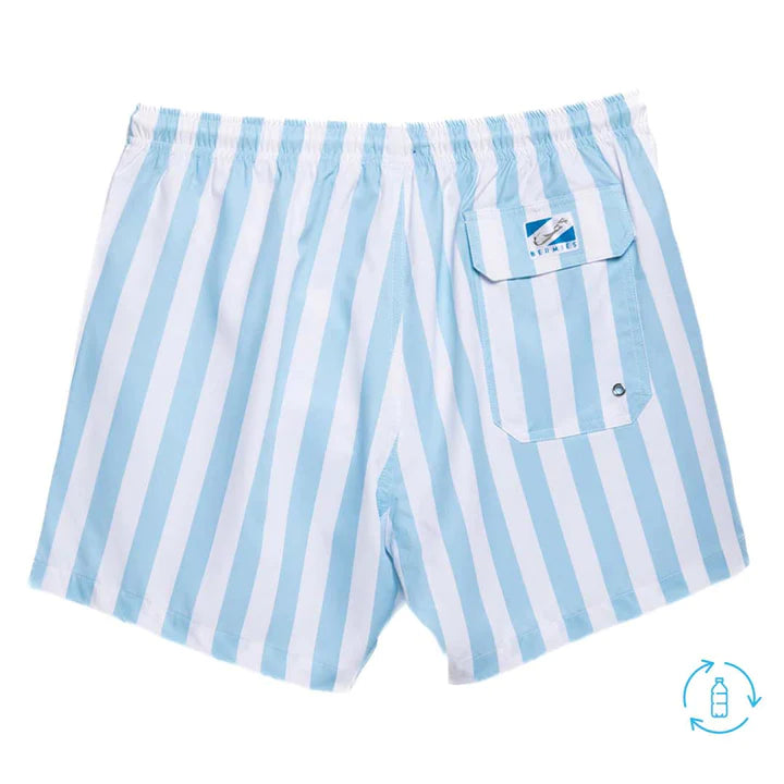 Classic Swim Shorts - Light Blue Stripes