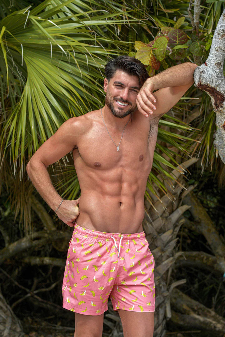 Pink banana 2025 swim trunks