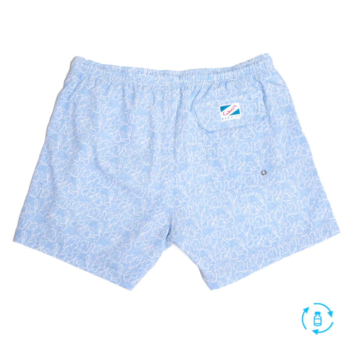 Classic Swim Shorts with Compression Liner - Ocean Motion